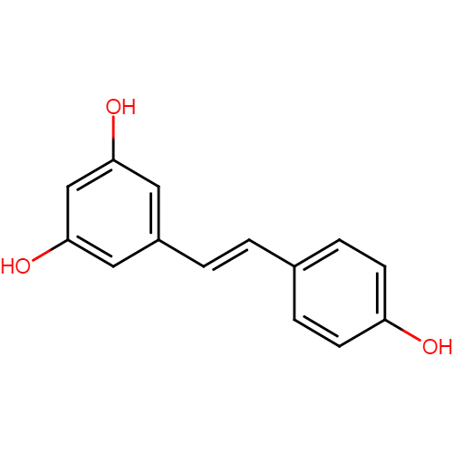 Resveratrol from ligand database PDTDB & Phytochemical and Drug